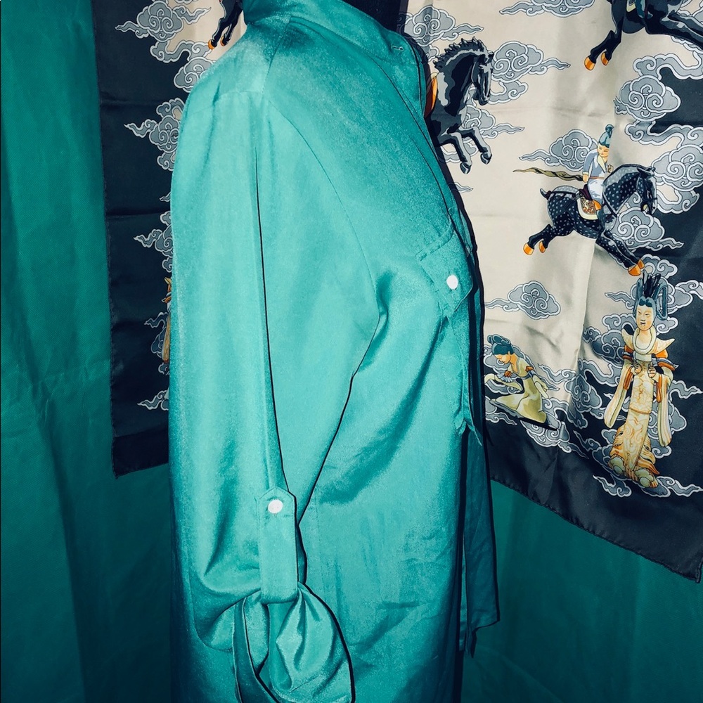 Vintage David Matthew Button Down Size 10 Blouse - image 2